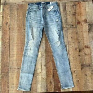 Pacsun Stacked Skinny distressed Jeans blue men's 30x32